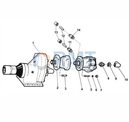 8032 0101 03 | Rotation Unit Complete BBR 4 - DTH & D40 Version| RMT 25 ...