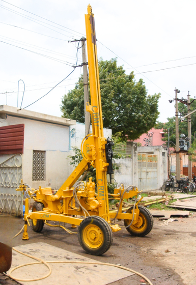 Long Hole Drilling Machine Front View